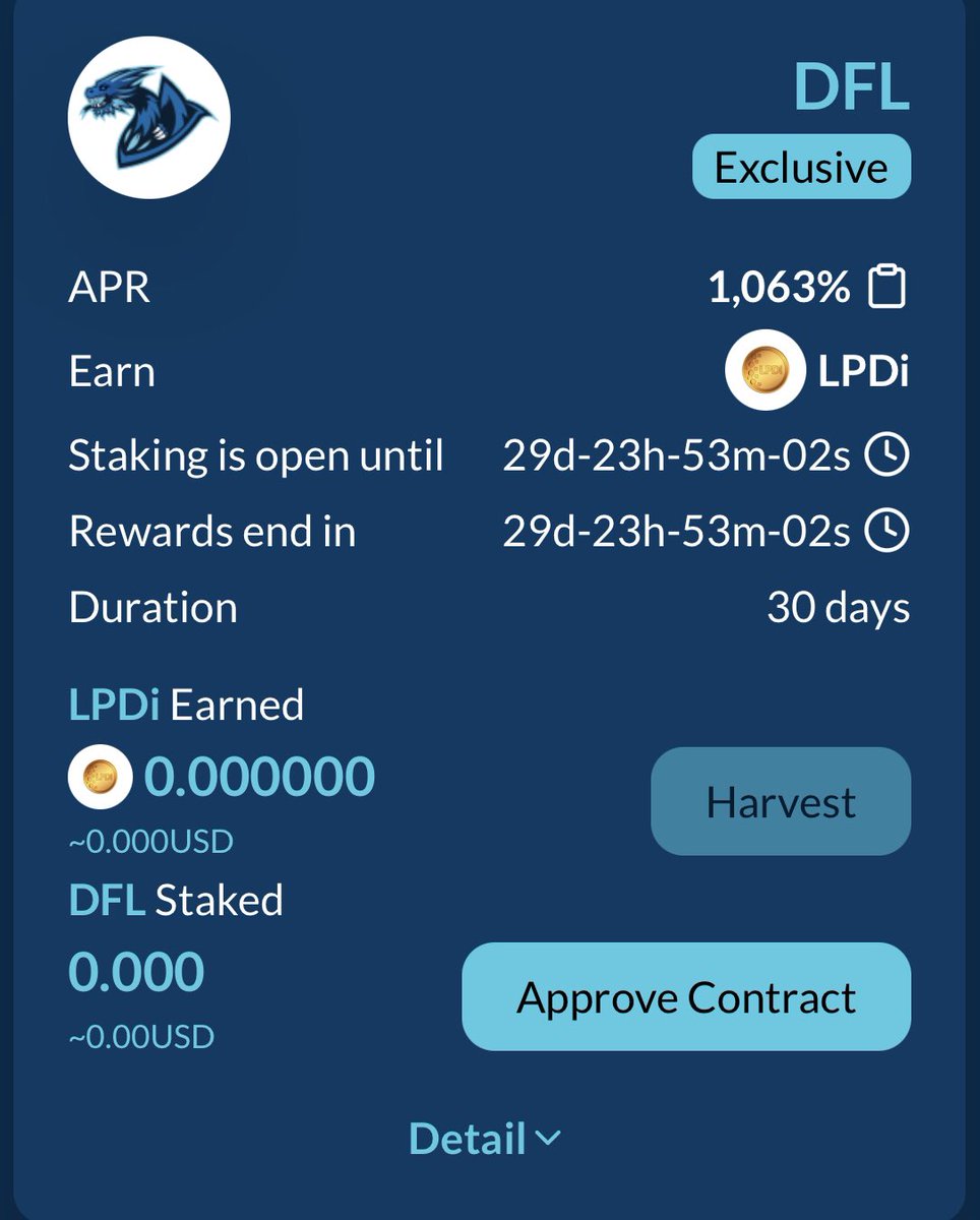 LPDiToken's tweet image. Introducing new Dragon Castle on Binance Smart Chain

⛳️ Stake LPDi-BNB earn DFL
✅30 days duration

Join now at defily.io/#/castles
#LPDi #CitiGolf #BinanceSmartChain #Defily