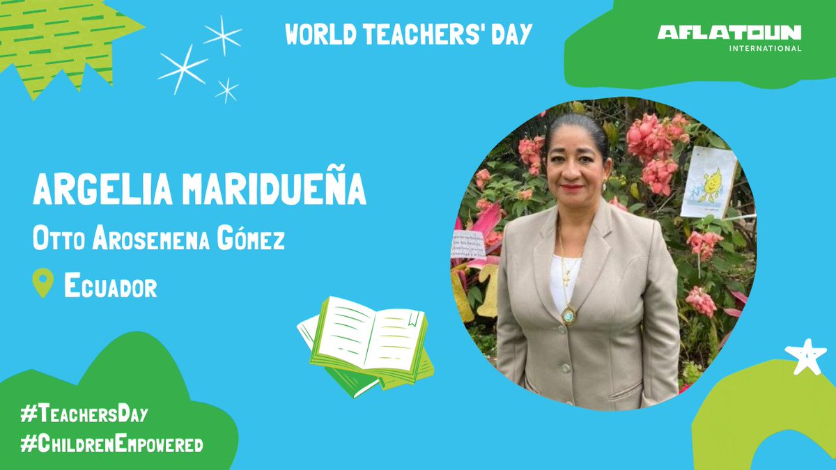 Aflatoun's tweet photo. We're continuing to highlight the amazing work of #AflatounNetwork teachers during the pandemic.
🌟 Today we’re featuring Argelia, from #Ecuador, and the amazing initiative her students carried out during the #COVID19Pandemic Watch her story here: https://t.co/JcO7NNbUZA https://t.co/IxdSadP2Gn