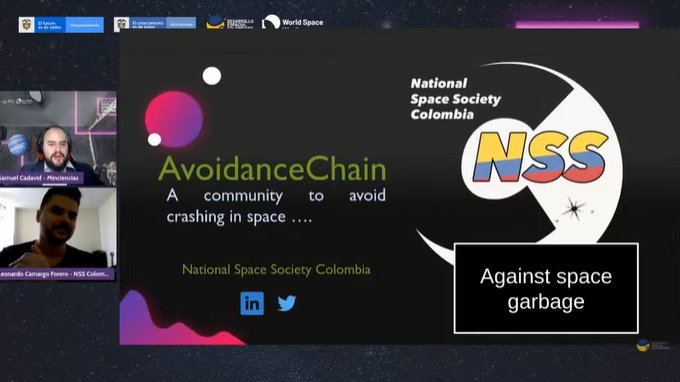 #NationalSpaceSocietyColombia nos presenta su solución para resolver el reto de la "basura espacial". Gracias a la información precisa en tiempo real