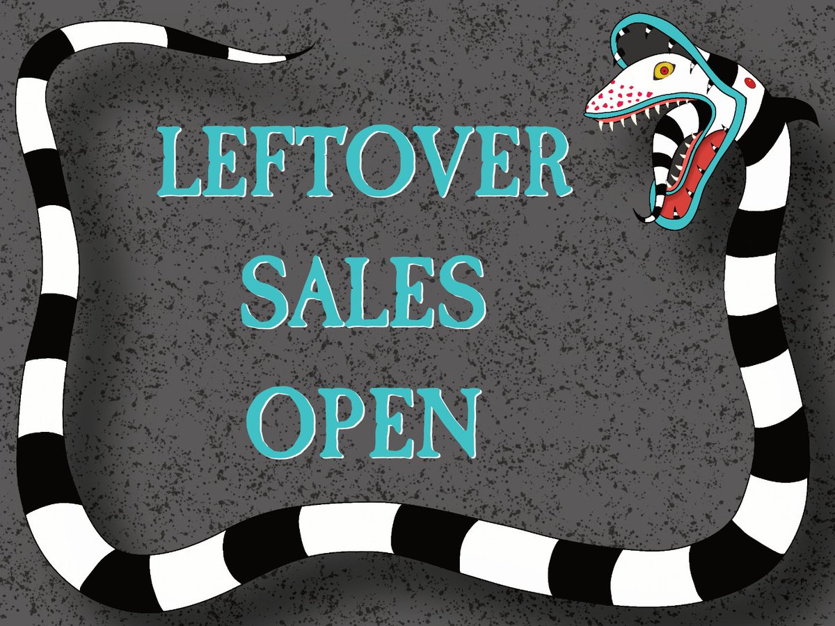 Its showtime again folks 💚- the last hurrah! leftover sales are now open! There is a VERY limited selection of available products - so get them now!

strangeandunusual.bigcartel.com