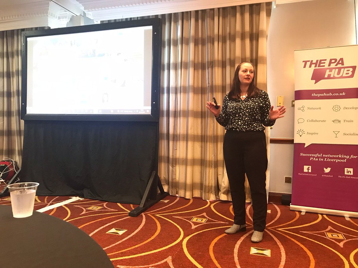 Listening to <a href="/Tech_Geek_Girl/">Liz Hardwick</a> talk about how to make sure social media is useful at the #PAhub conference