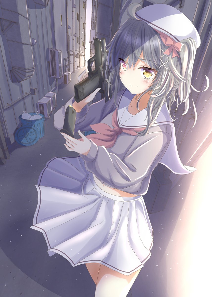 ハンドガン黒髪ちゃん オリジナル 女の子 イラスト あるか 冬コミ1日目 南１り 21bのイラスト