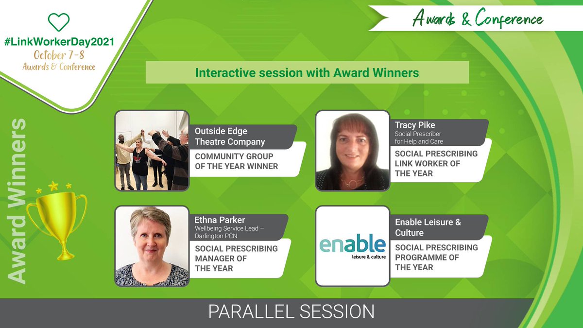 nalwuk's tweet photo. Learn from #LinkWorkerDay2021 awards winners 🏆 
Happening in sessions 3.30pm and 4pm https://t.co/JMPzdolkNS