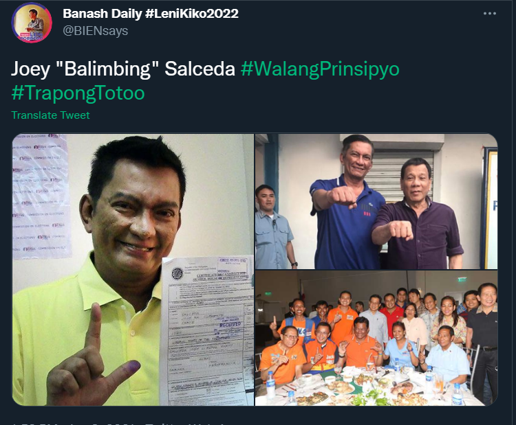 TitoTok88's tweet image. Yong totoo Isko at Joey, sa parehong puno kayo galing ano? #Balimbing