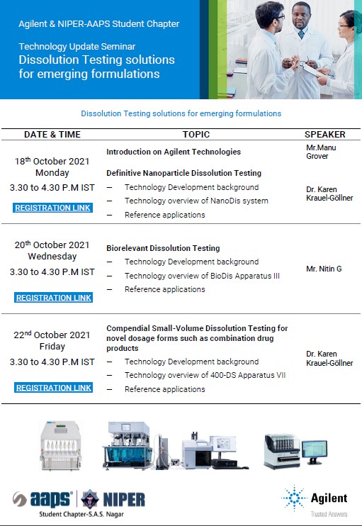 NIPER_AAPS's tweet photo. Speakers: Karen Krauel-Goellner and Nitin G
Platform: Microsoft Teams
Registration link:
18th October- https://t.co/W7sF3wWCpd
20th October- https://t.co/YKEap5KFUu
22nd October- https://t.co/2jPP1KAmFR https://t.co/gufH7eHD76