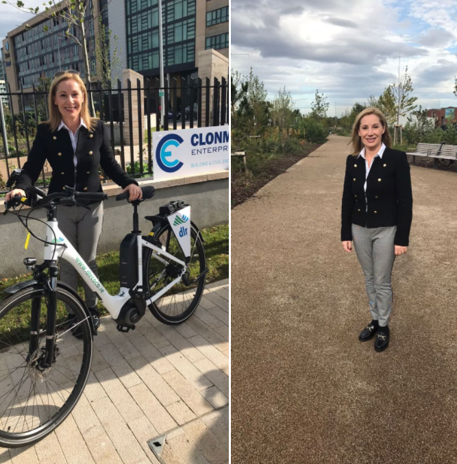 We were very excited to see the official opening of the Sandyford Cycle Route Pedestrian &amp; Cycle Improvement today, with Minister Josepha Madigan T.D. - helping to make Sandyford Business District a more cycle-friendly, safer and healthier district to journey through.