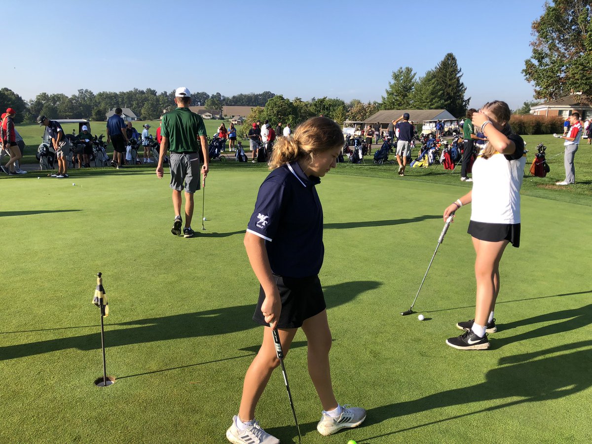 Warming up for District III Golf Championship <a href="/MTSD_ATHLETICS/">Manheim Twp Athletics</a>