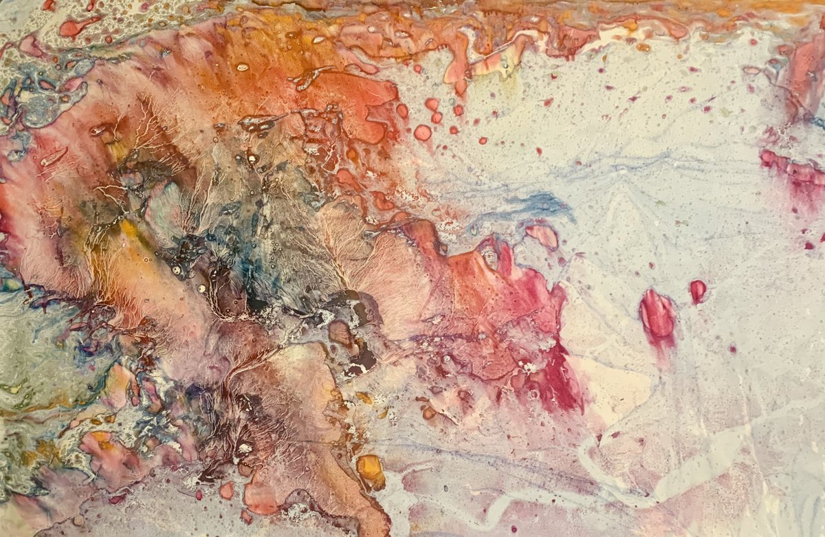 ArtistTesta's tweet image. "Competing Obsessions" (L) "Conversation of Earth" (R)