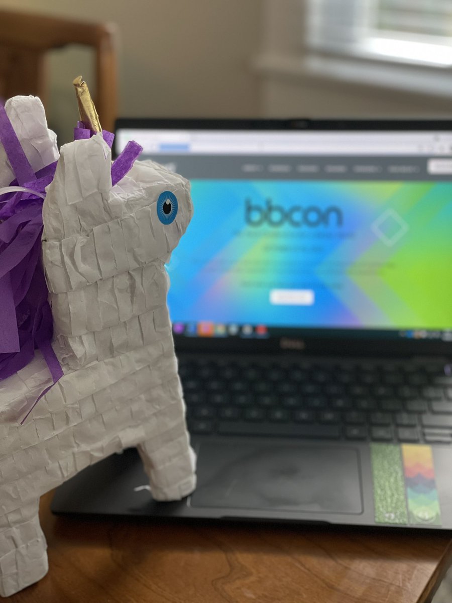 Waiting for #bbcon to start so we can send out some <a href="/pinatagrams/">Piñatagrams</a>!