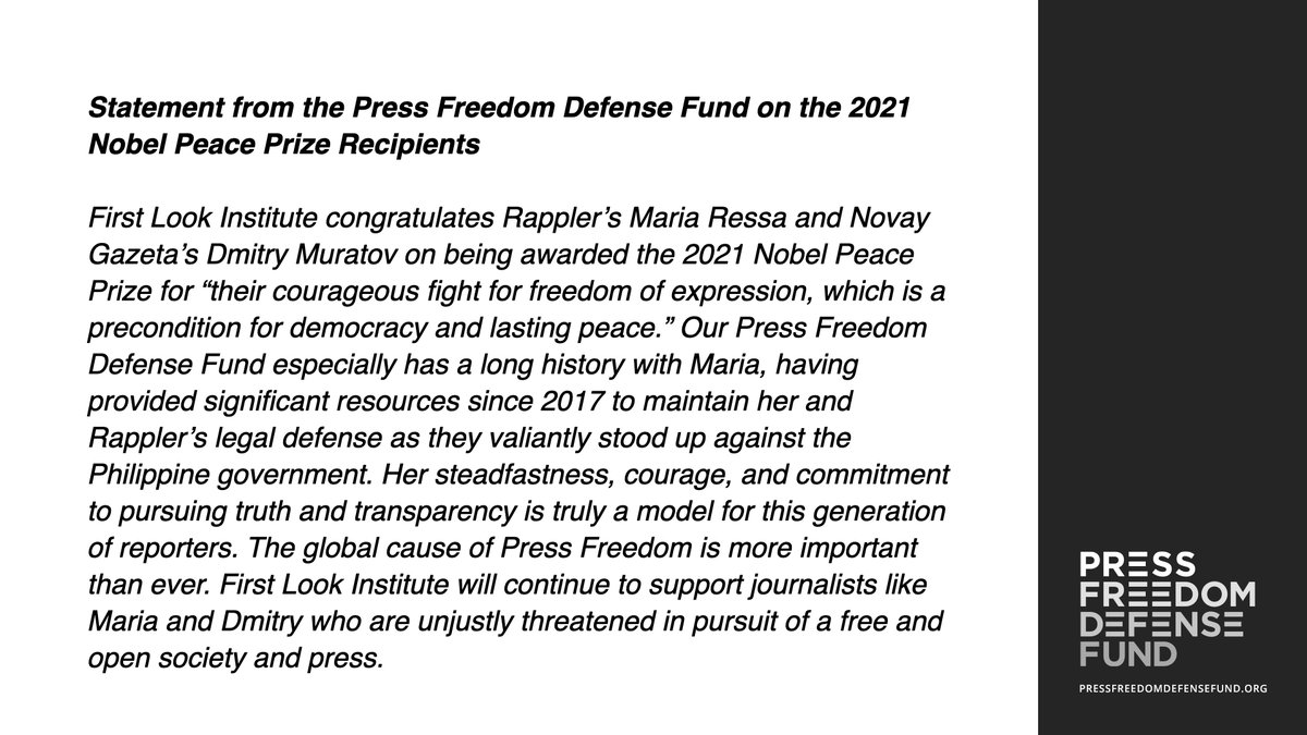 Press Freedom Defense Fund tweet media