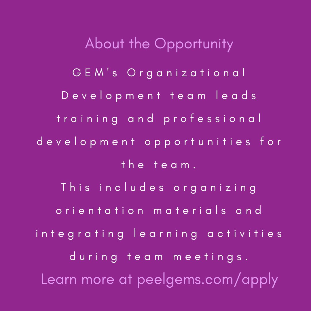 Are you passionate about helping others enhance their skills? Join our Organizational Development team! peelgems.com/apply