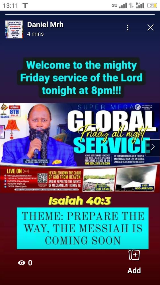 PstFrancis9's tweet photo. #RepentUganda 
#UGANDAREPENT 
#crippleArewalking
#TheHourForRepentance 
#PreparationForRapture 
#RevelationOnRapture https://t.co/mhRjs0TVxG