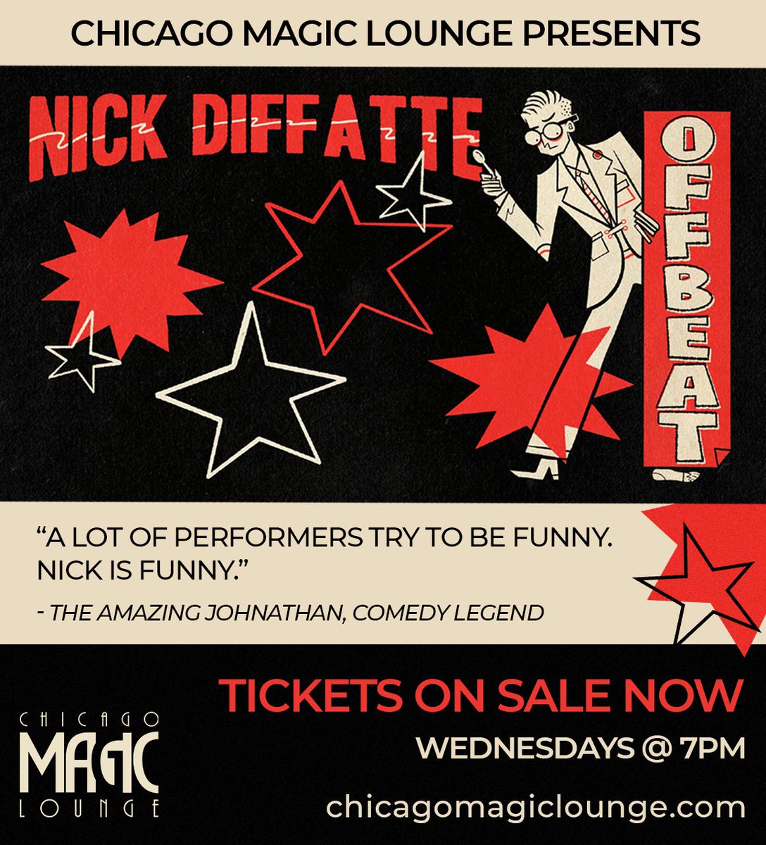 Do312 (@do312) on Twitter photo Enjoy an experience like no other full of magic, comedy, and drinks at <a href="/Chi_MagicLounge/">Chicago Magic Lounge</a>. šø
View <a href="/diffatte/">Nick Diffatte</a> in action as he leaves you wondering how he did it, while laughing from beginning to end. ⨠do312.com/events/2021/10⦠Enjoy an experience like no other full of magic, comedy, and drinks at <a href="/Chi_MagicLounge/">Chicago Magic Lounge</a>. šø
View <a href="/diffatte/">Nick Diffatte</a> in action as he leaves you wondering how he did it, while laughing from beginning to end. ⨠do312.com/events/2021/10ā¦