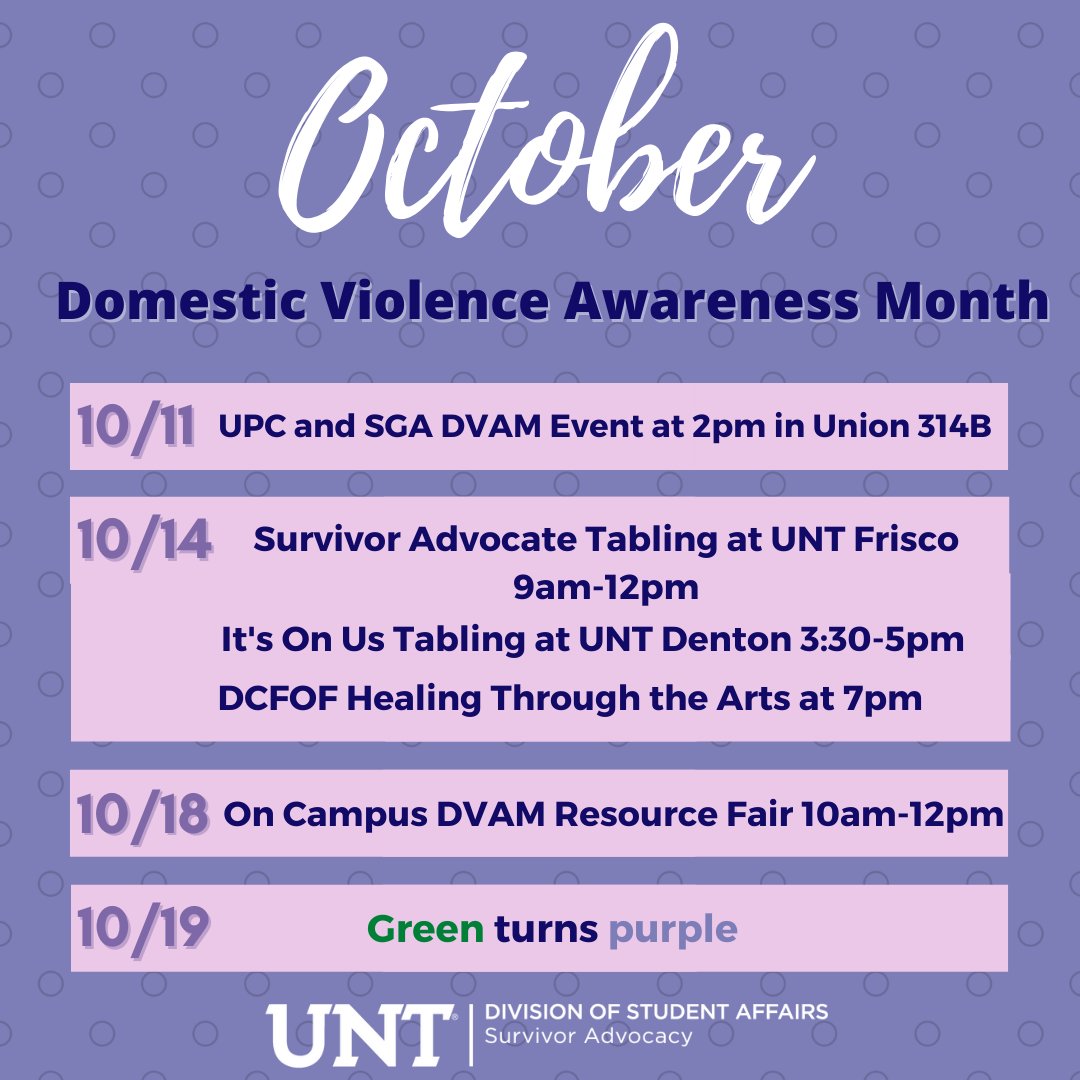 UNT Survivor Advocate tweet media