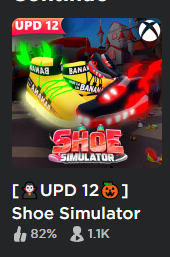 RBLXcrackop's tweet photo. The new #ShoeSimulator update 12 is out now! 😎🙌🥴🎉

New content includes:
-New "Dracula" rebirth area
-2 new shoes (Best+Robux)
-New biggest range
-New best lace
!New Code: "update12" for 10X Laces for 2m!

Game: https://t.co/VqI4tJj0WV https://t.co/87fFU4e3RT