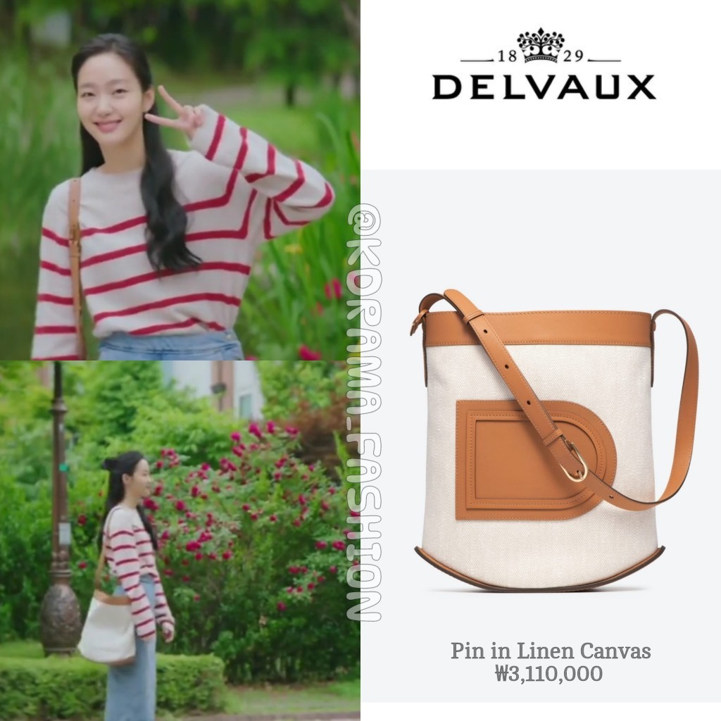 Kdrama_Fashion on X: Kim Go-Eun carried DELVAUX Pin in Linen Canvas  ₩3,110,000 in Yumi's Cells Episode 7. Cr:    / X