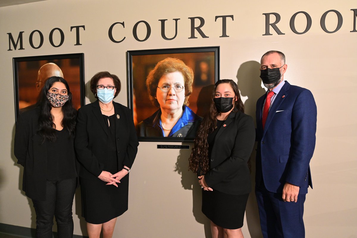 This week, led by our student-run Latin American Law Students Association and  Women's Law Society <a href="/sju_womenslaw/">St. John's Women's Law Society</a>, we welcomed Hon. Carmen Beauchamp Ciparick '67, '03HON back to #StJohnsLaw for the unveiling of her portrait, which is on display outside our Belson Moot Court Room.