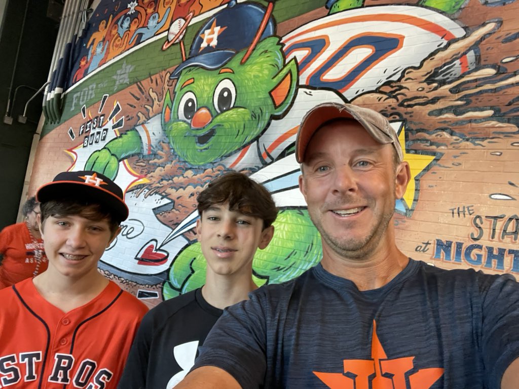 Father/Son, #Astros Playoff Baseball and even a Mattress Mack sighting