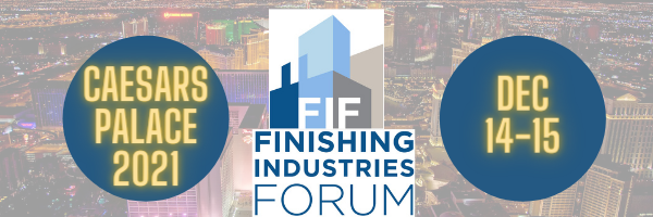Registration for the 2021 Finishing Industries Forum is now open! Book your spot today. 
bit.ly/2021_FIF