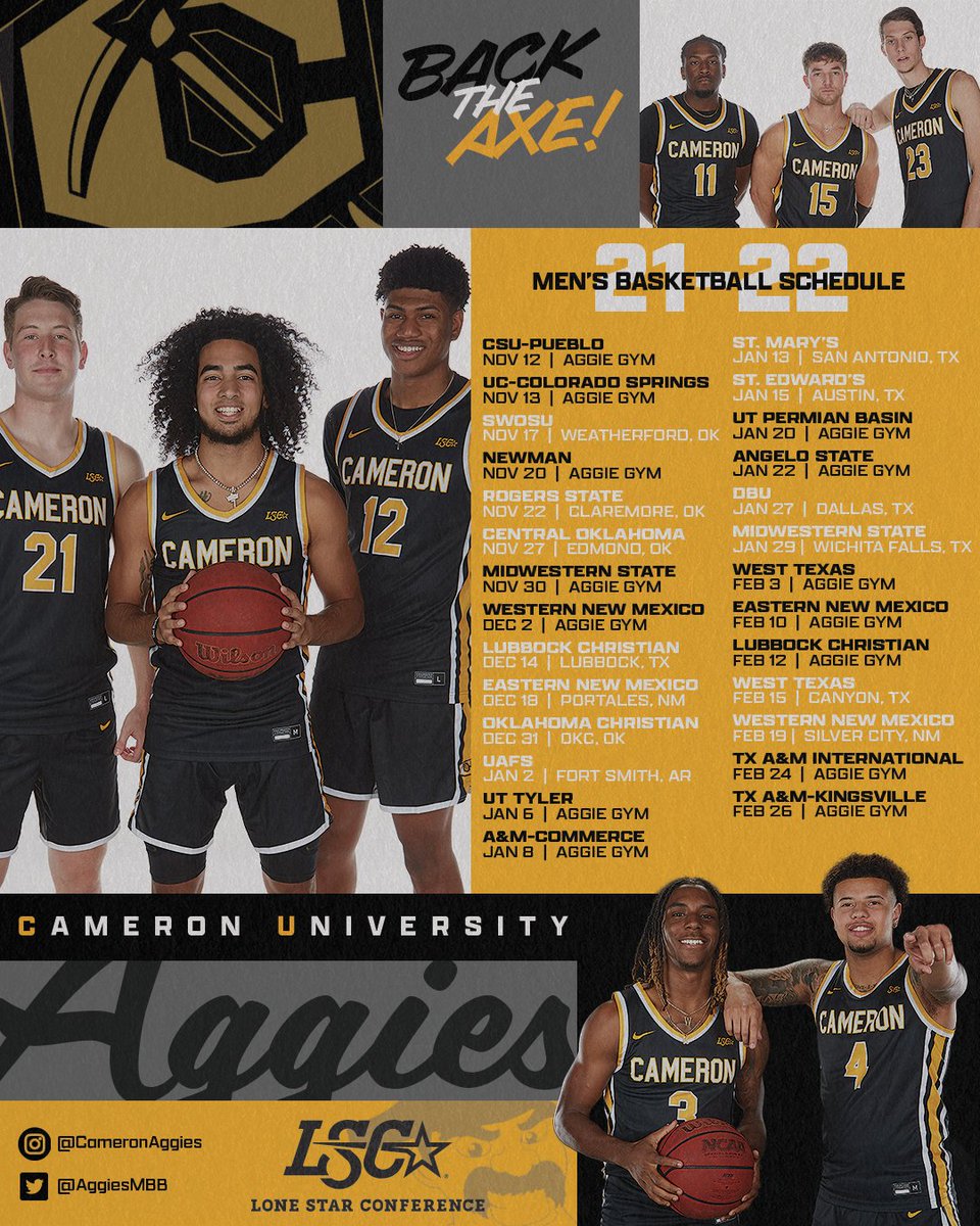 cuaggieathletic's tweet photo. 🚨 2021-22 @AggiesMBB Schedule 🚨

🔗 - https://t.co/7FSWH1fMqp

#CUmbb #BackTheAxe⛏️ https://t.co/AHSZdZzPzb