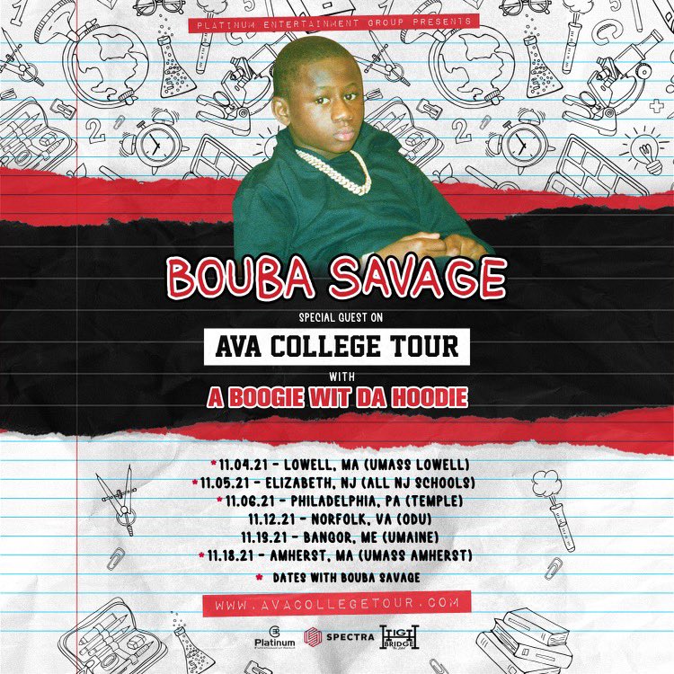 boubasavage21's tweet photo. Can’t wait to see y’all on the AVA College Tour with @ArtistHBTL 🔥🔥🔥 https://t.co/OtFW9ASk9G