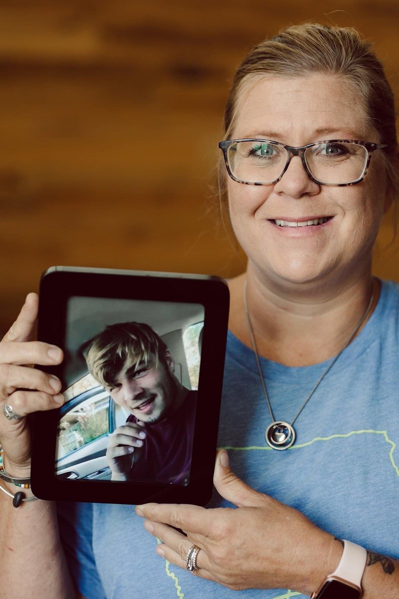 “My connection to donation is through my son, Austin. He made the selfless decision to be a donor when he got his driver's license. He helped 160 people through organ, eye &amp; tissue donation...&amp; helped me see a light during a dark time in our lives.” — Angie <a href="/iowadonor/">Iowa Donor Network</a>