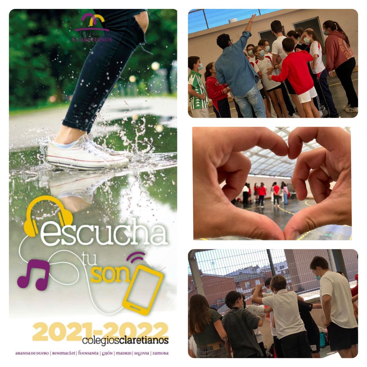 En el día en que Asturias 🔵🟡 se encamina a buen paso  👣 hacia la 🆕 normalidad los #PREAS de 1º ESO <a href="/codemagijon/">Col.Corazón de María</a> comienzan sus actividades pastorales 🙏🏻✝️❤️ #SomosCodema #EscuchaTuSon 🎶🎧🎹🎼🎺🪘🎻 <a href="/cmfsantiago/">Claretianos Santiago</a> <a href="/PedagogicosS/">Pedagogicos Claretianos de Santiago</a> <a href="/epapcmf/">EPAP CMF Santiago</a>