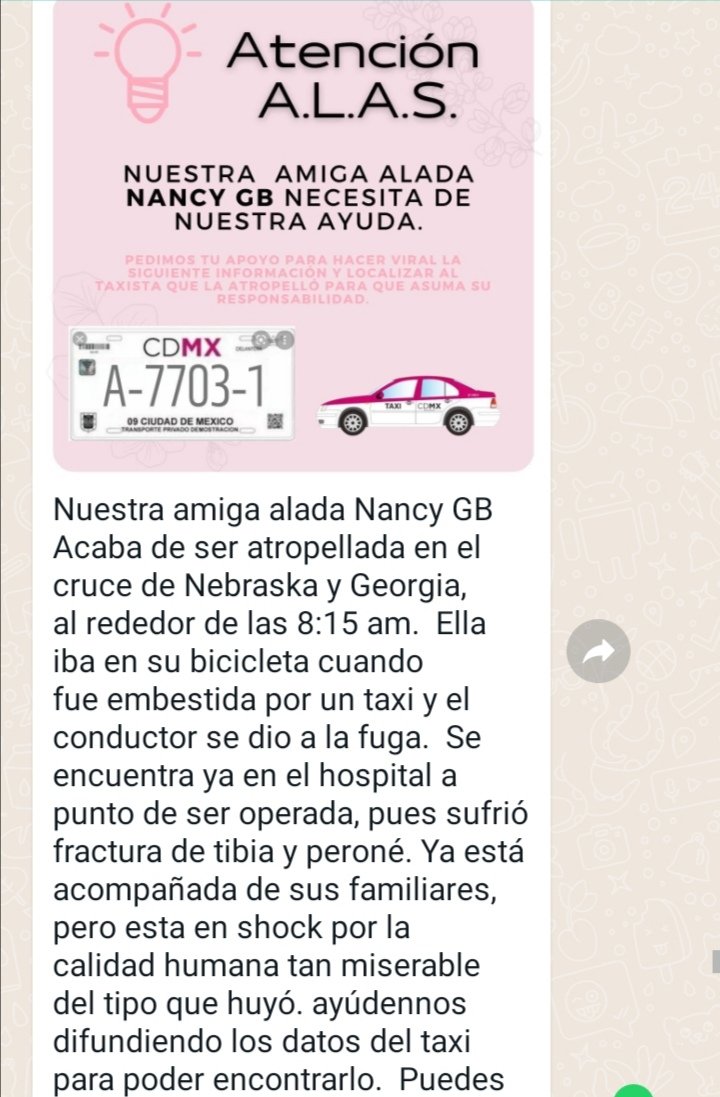 marugpi's tweet photo. Porfavor, hay que difundir para localizar al taxista que huyó. https://t.co/6kUnDYdM7Q