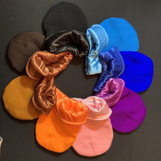 Made these satin lined beanies a simple Retweet can win you a free pair 🧶