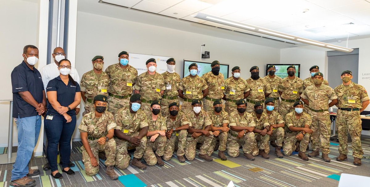 TCIRegiment's tweet photo. Four Officers &amp; 30 Marines fully trained by FortisTCI’s Environmental Health &amp; Safety department on Hazard Management with a focus on Hazard Identification, Hierarchy of Control, Applying Control, Pre-storm Briefing &amp; Incident Reporting
#TCIRegiment🇹🇨
#TCIStrong💪🏾🇹🇨
#TCIProud✊🏾🇹🇨 https://t.co/xWIUYGrSxi