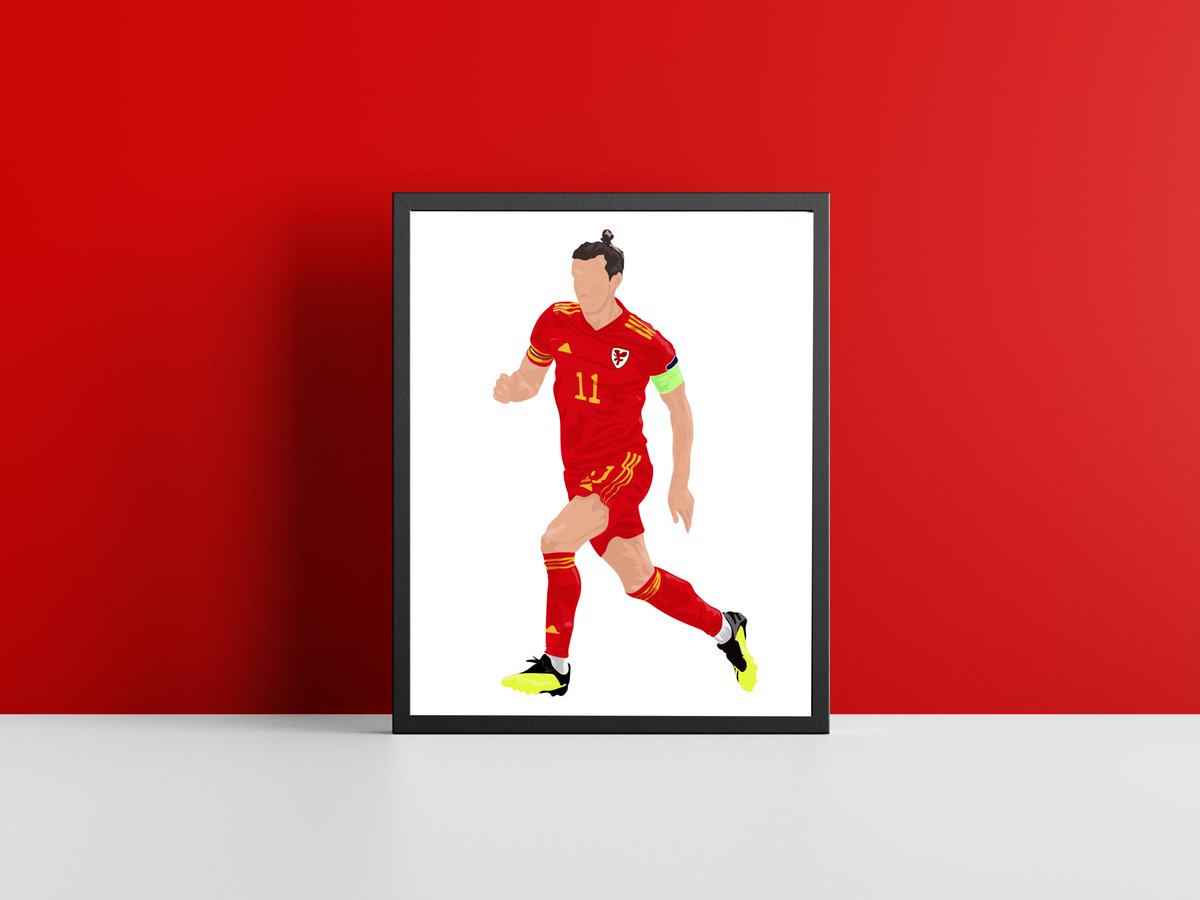 mambwlski's tweet photo. Wales Football Prints
A few of the boys from the most successful era in Welsh football. Gareth Bale and Rambo, plus that turn from Hal Robson, Hal Robson Kanu.
Available now through the Etsy shop or direct with me
#wales #walesfootball #FAW #rambo #ramsey #bale #robsonkanu https://t.co/lZPBSJt7tW