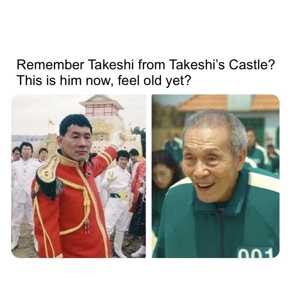 Am I the only one seeing this? 😂 #squidgame #takeshiscastle