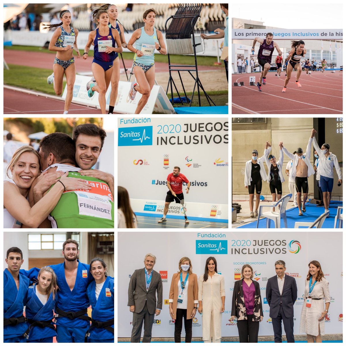 #JuegosInclusivos 7.10.21 Madrid. SPAIN.
Más que juegos. Una nueva era deportiva. Unión de muchos: <a href="/F_Sanitas/">Fundación Sanitas</a> <a href="/COE_es/">Comité Olímpico Español</a>
<a href="/Paralimpicos/">Comité Paralímpico Español</a> y
<a href="/deportegob/">CSD</a>
Gracias a los 170 deportistas y las muchas personas que apoyaron el evento, entre ellas <a href="/begonavillacis/">Begoña Villacís</a> y <a href="/CiudadanaMartaR/">Marta Rivera 🇪🇸</a>