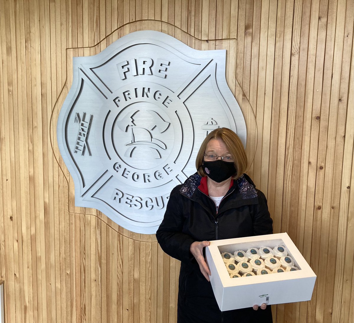 One of my favourite things to do is thank our incredible firefighters!  Today we dropped treats at fire halls in the #CityofPG to say thank you and celebrate #FirePreventionWeek2021 #besafeoutthere <a href="/bcpffa/">BCPFFA</a> <a href="/pgfirefighters/">IAFF Local 1372</a>