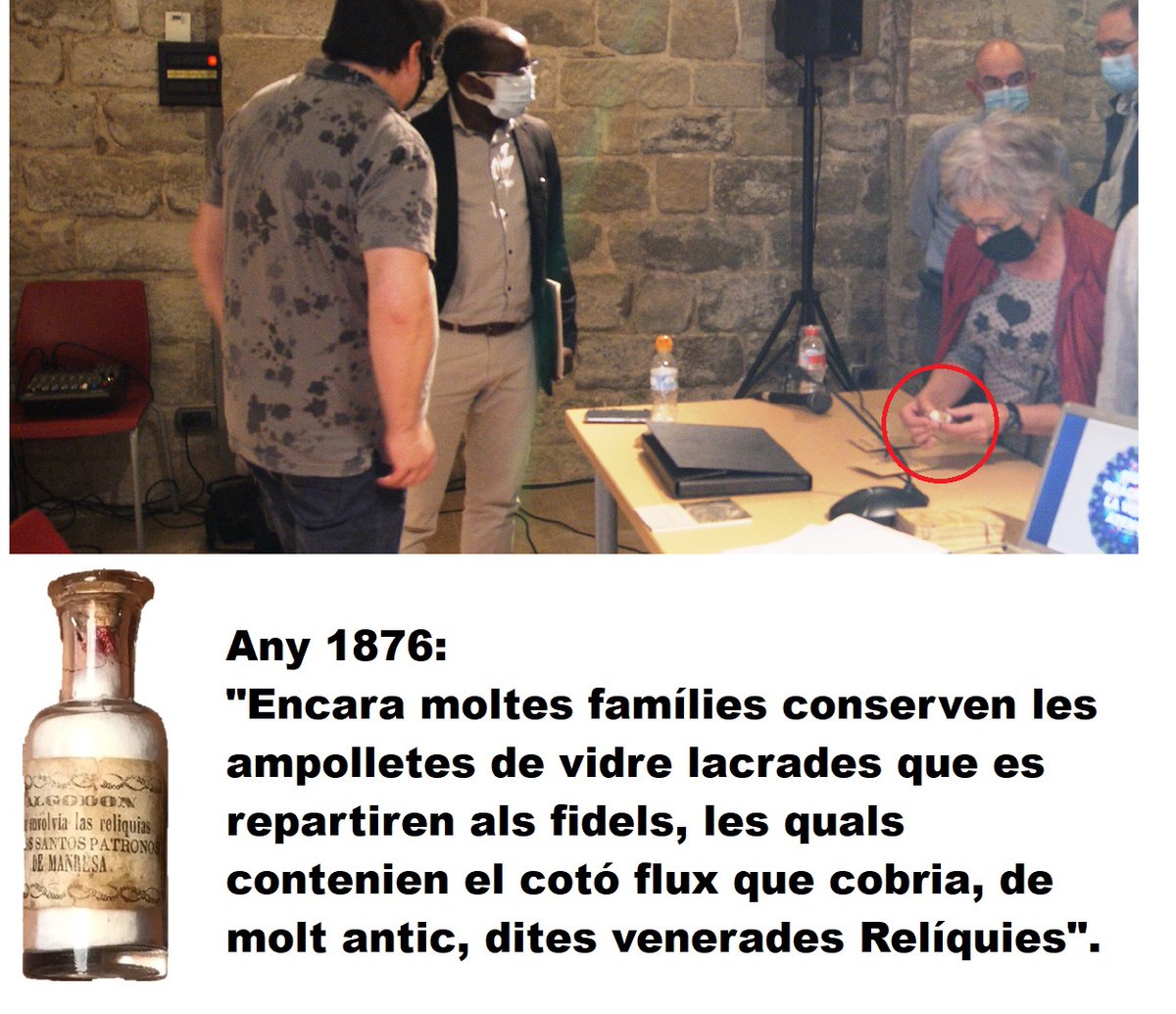 joanarimanyjuv's tweet image. Què miraven amb especial atenció aquesta manresana al final de la conferència ‘Arca Sagrada: essència i presència dels Cossos Sants’ a la @SeuDeManresa? 
#JEP2021, #JEP30anys #CataloniaSacra #relíquies #devoció #religiositat