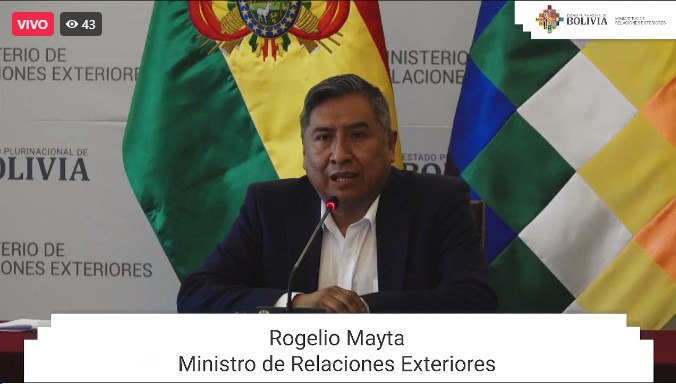 ahora_elpueblo's tweet photo. 🔴#ULTIMO 
El canciller @RogelioMayta_Bo señala que la decisión de la #CIDH, de negar medidas cautelares a Jeanine Añez y Carolina Ribera, muestra claramente "que nunca ha estado en riesgo la vida de Añez, al menos no por alguna conducta relacionada a su detención preventiva". https://t.co/nY4c55DcjL