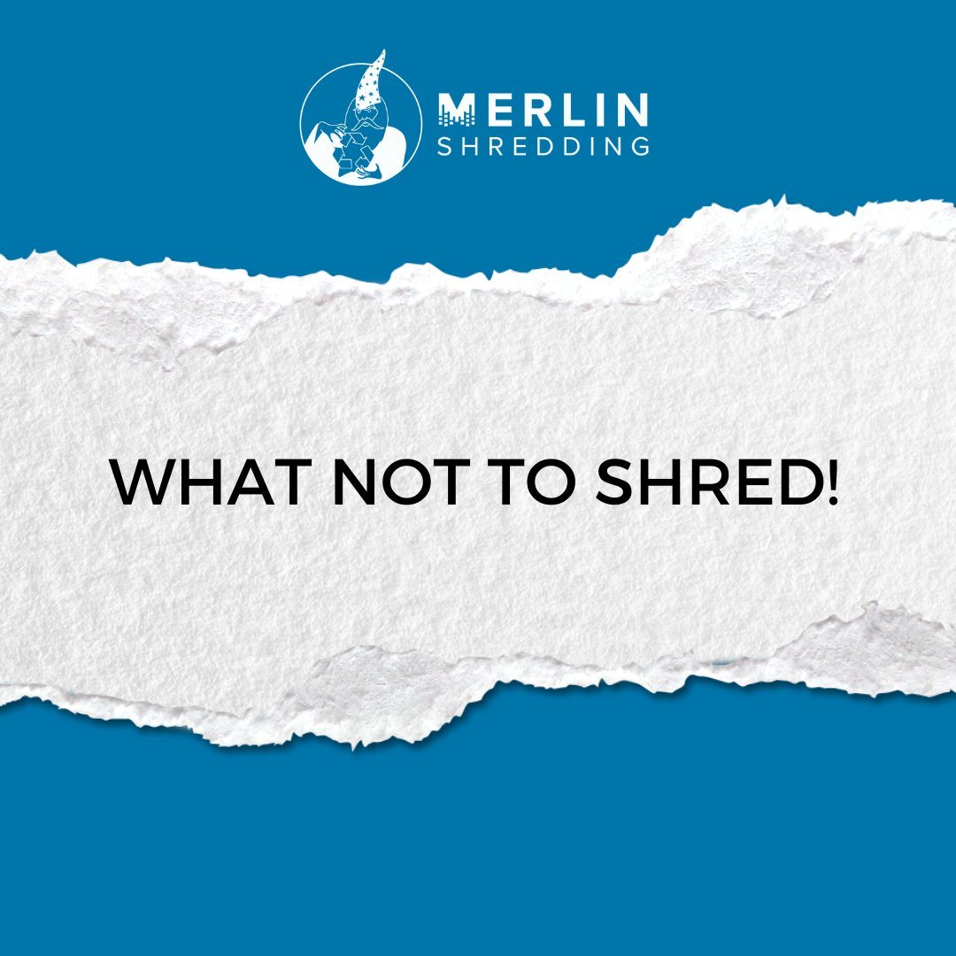MerlinShredding's tweet photo. Our newest blog post is up- what NOT to shred! Hopefully, Merlin Shredding won't be hosting an episode of “Will It Shred?” anytime soon.

Visit our website to read more on our blog! https://t.co/qqB5c4H78l