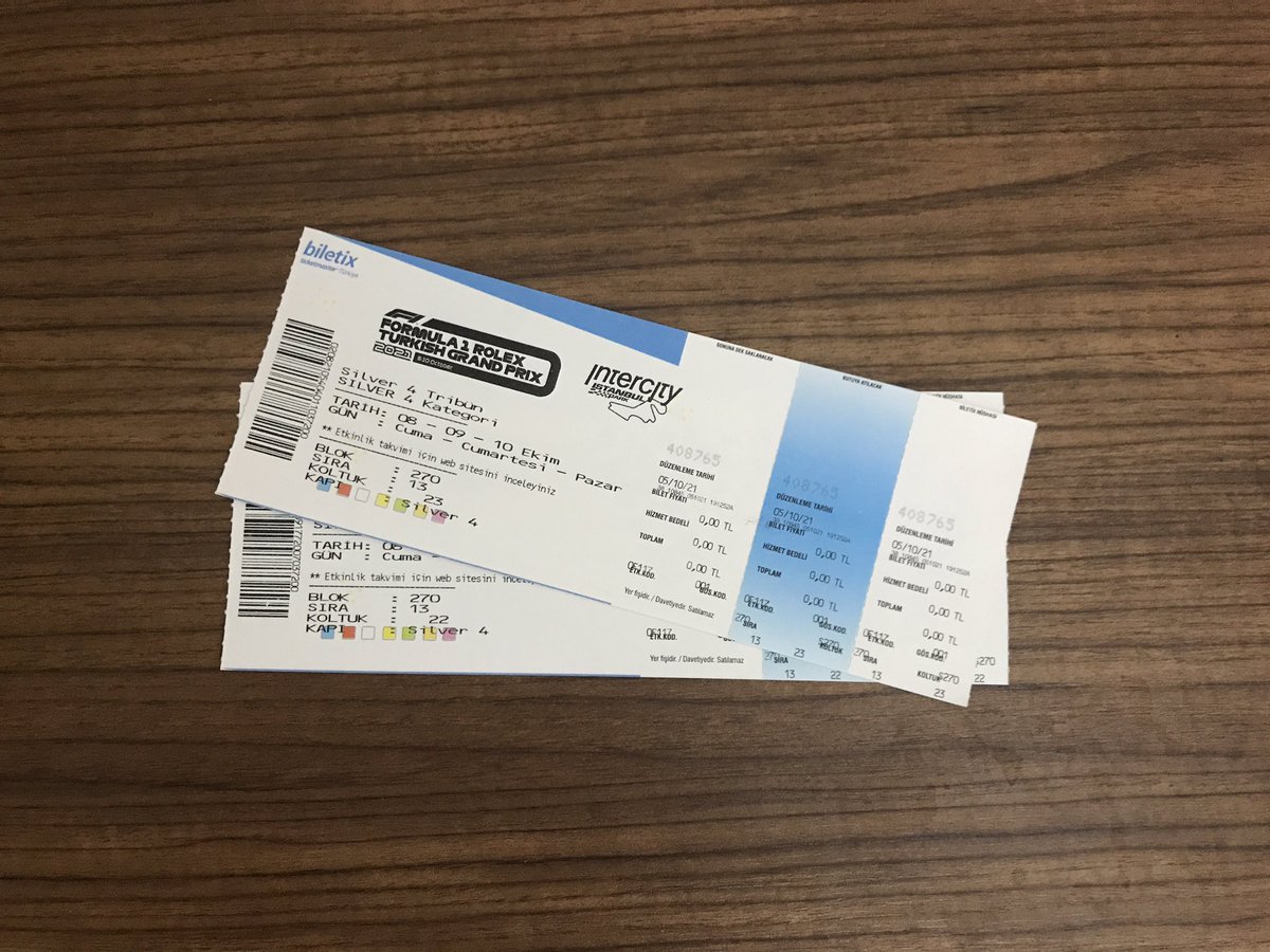 🥳TÜRKİYE GP’YE BÖYLE ÇEKİLİŞ YAKIŞIR🥳

🎁Aranızdan 1 kişiye meşhur 8. virajı kapsayan Silver 4 tribününden 2 kişilik bilet veriyoruz.

⚠️Katılım Şartları;
👉Bizi takip etmek
👉Bu tweeti RT etmek
👉Yarışa gitmek istediğin arkadaşını etiketlemek

😊Kazanan YARIN açıklanacak.