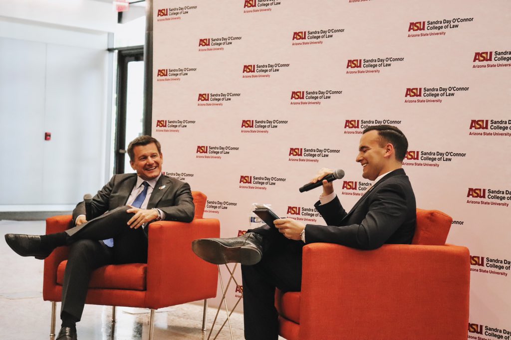 SeligSLB's tweet photo. 📸 from the Selig Speaker event yesterday! Thank you to Mr. Bidwill for coming to speak to us, and thank you to everyone who attended 🔱
 
#ForksUp #SeligSLB #AZCardinals https://t.co/RfAVX3JTWR