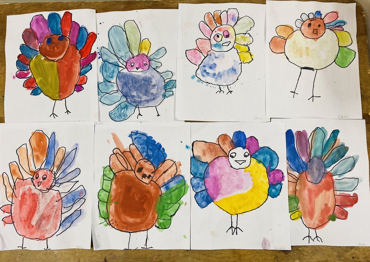 We know Thanksgiving is close when we start to see the Kindergarten turkeys appear. Happy Thanksgiving 🍁🦃