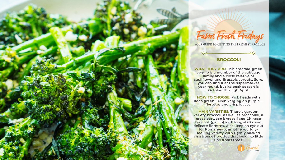 LiaHuberNOURISH's tweet photo. Broccoli is excellent roasted, stir-fried, even steamed and grilled. But cook it just until crisp-tender. Overcooked broccoli is a deal-killer for many. You can also use the leaves—they get delightfully crunchy when roasted—or peel and chop up the stalks for a stir-fry. 🥦🥦🥦 https://t.co/13NEmFOZSO