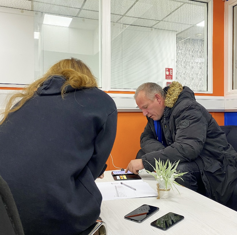 Good afternoon, one of our new tenants coming in for his sign up, with the help of his allocated support worker who he was so happy to meet. #Homeless #Birmingham #supportedaccommodation #Heretohelp