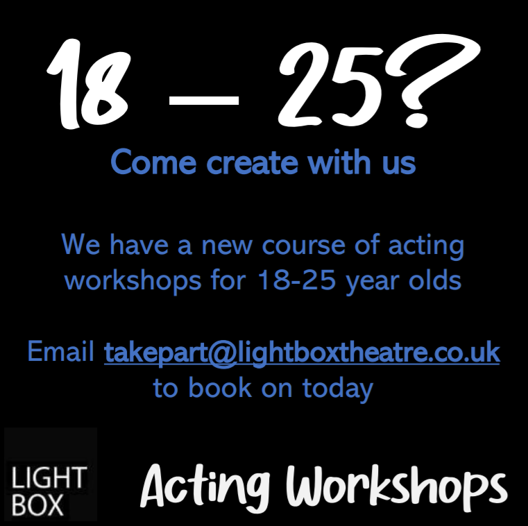 LightboxTheatre's tweet photo. 18-25 and interested in acting? 

Come and create with us this in our 6 week course of acting skills workshops! 

The sessions will be running 8th Nov-13th Dec 2021 @StPaulsLC , 7.15-8.45 pm! 

#comecreatewithus #drama #acting #workshops #actingworkshops #theatre #supportbritish https://t.co/m3wkRyDl28