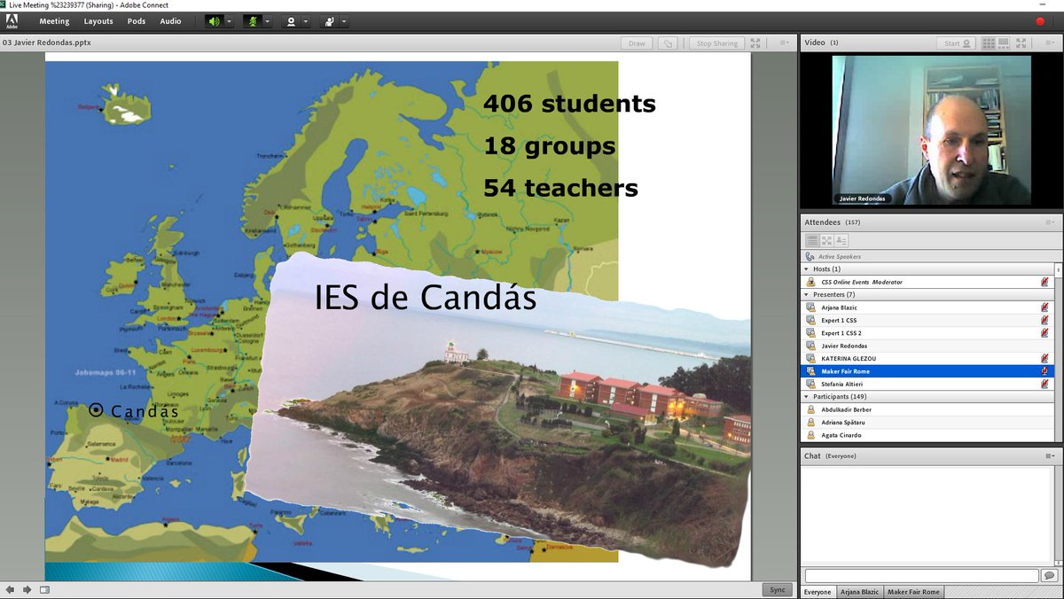 Tenemos el gusto de escuchar a <a href="/javierredondas/">Javier Redondas</a> en el seminario <a href="/eTwinningEurope/">eTwinningEurope</a> sobre <a href="/CodeWeekEU/">EU Code Week</a> mostrando su trabajo con <a href="/Candasat1/">Candasat</a>