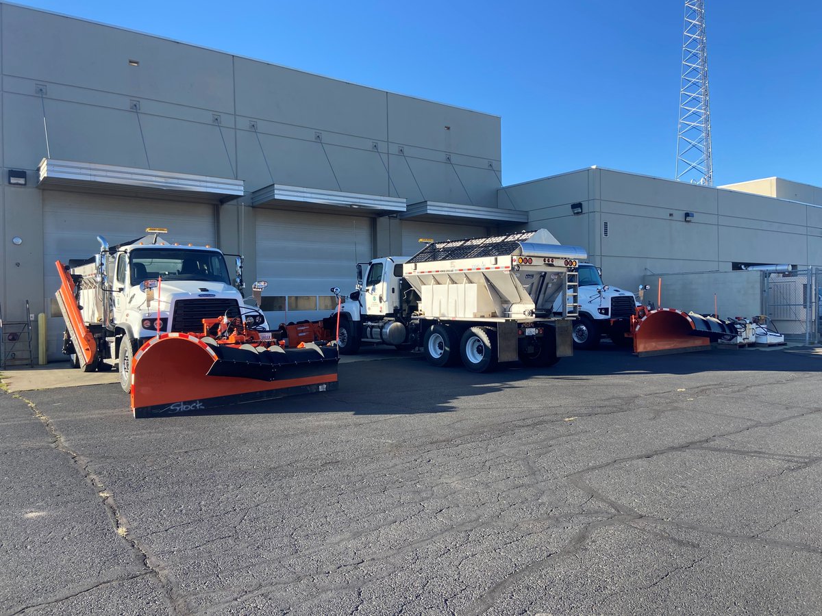 WSDOT_East's tweet photo. Sir Plows-A-Lot was hooked up this week and is ready for winter weather! Crews have been busy with the cool weather getting ready for winter operations.

Of the three Tow Plows, Sir Plows-A-Lot has been hooked up, while Plowie McPlow Plow &amp; the Big Leplowski will be ready soon! https://t.co/6FRqrEV6HU