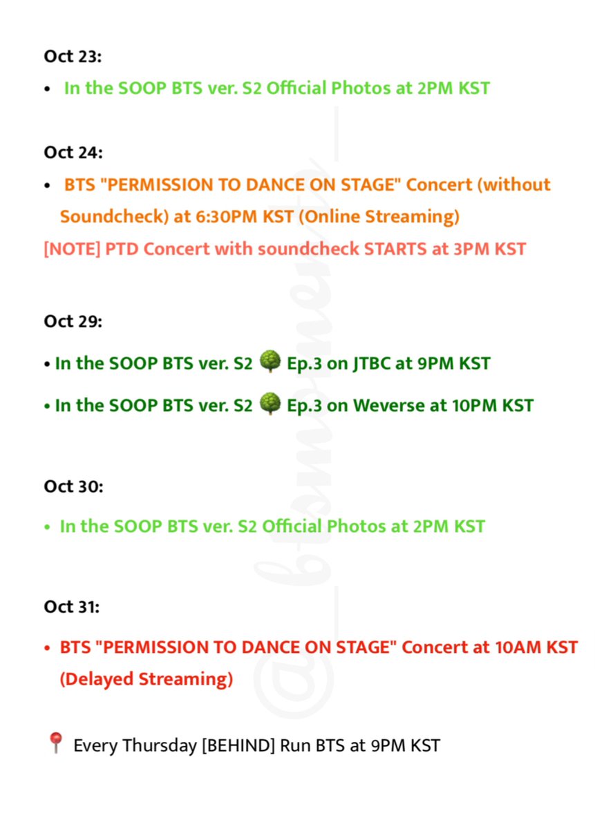 [🗓] <a href="/BTS_twt/">방탄소년단</a> October Schedule: