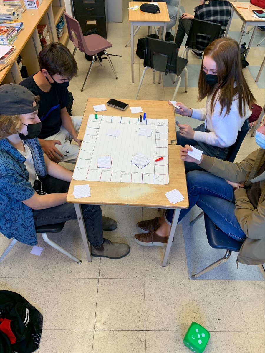 Mme Swarbrick’s class created some activities to help their peers understand past tenses in French. A Friday Fun day was had by all!