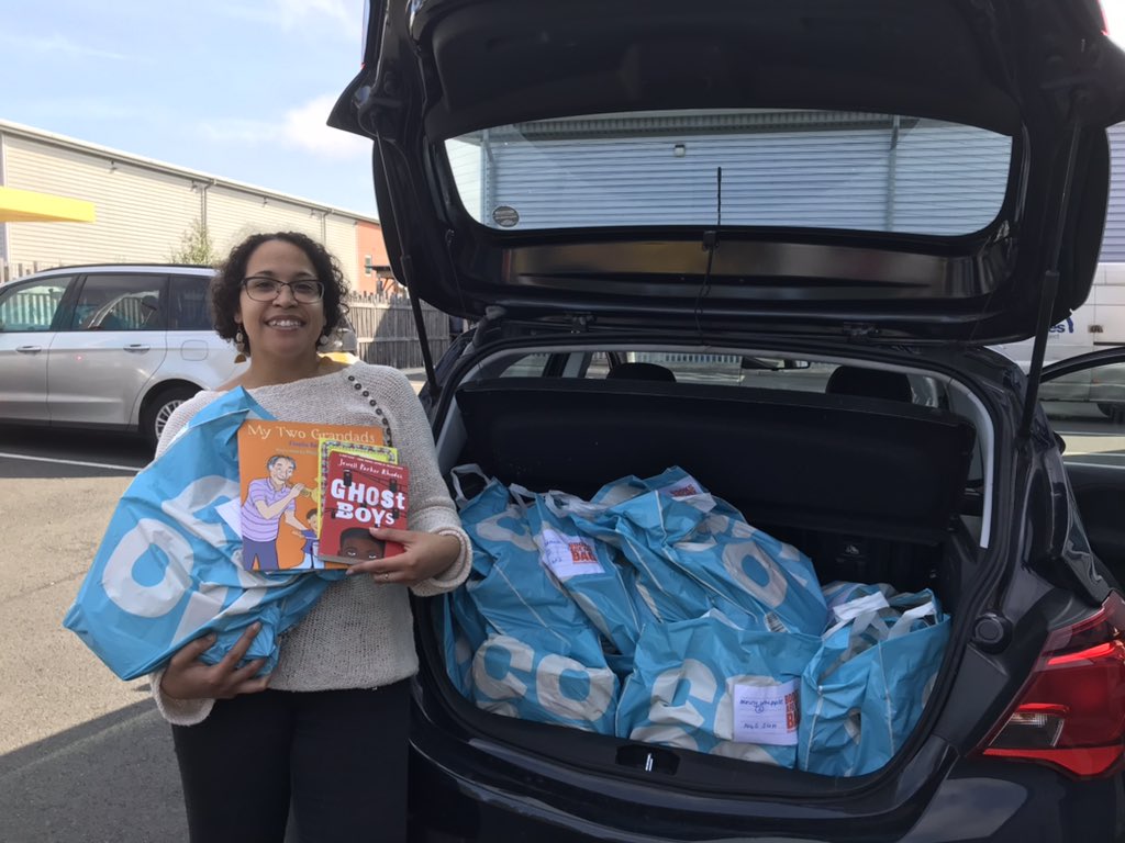 NottinghamCitz's tweet photo. Distribution logistics underway! Shout out @TheMatthew2540 @Aquinas_Ed for sorting &amp; delivering work today. Bear with us schools these are a-coming! Diverse books for everyone, all the time 📚📚📚#NCBetterBooks #BlackHistoryMonth2021 https://t.co/5YGm2bSuXS