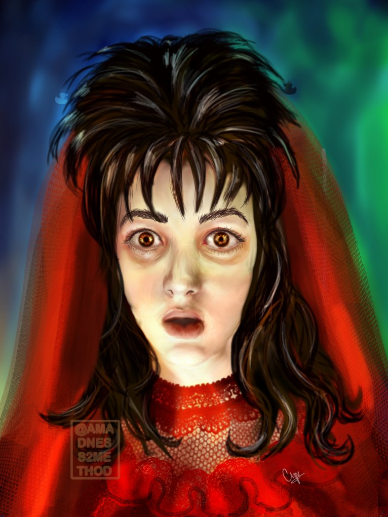 Exclusivity ends for <a href="/unusualproject/">strange&unusual - Leftover Sale Open!</a> 
I did a #lydiadeetz postcard &amp; wallpaper, and 2 pages in the #zine! (Patrons get early access to those.) 
#Beetlejuice  #BeetlejuiceFanArt #fanart #DigitalArtist #DigitalArt #DigitalPainting #painterly #CLIPSTUDIO  #artistsontwitter