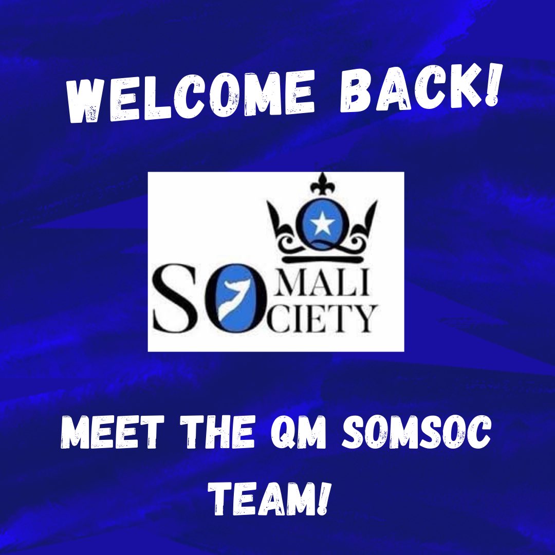 WE ARE BACK🥳 Welcome back to QM SomSoc 2021/22, we hope to bring you a year full of excitement and fun✨ Make sure to stay updated and we are excited to see you all and catch a vibe at our many events this year🎊Follow our socials on all platforms and DM us about any enquiries📱